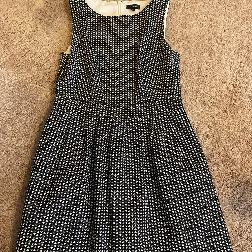 LIMITED Black & White Fit & Flare Dress